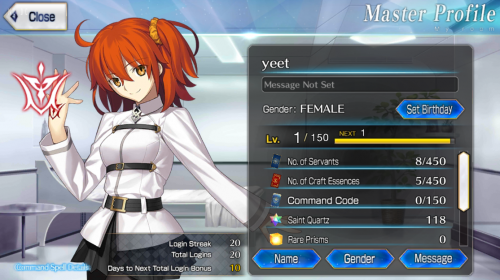 Selling Na Fate Grand Order Starter Account 110 Sq Playerup Worlds Leading Digital Accounts Marketplace