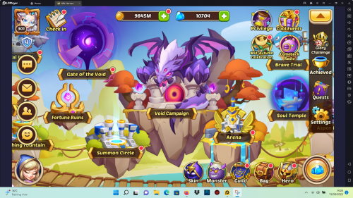 Idle hero home screen.png