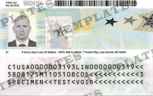 US Permanent Resident Card Front Side Back.jpg