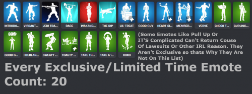 Every ExclusiveLimited Time Emote Count Main Account.png