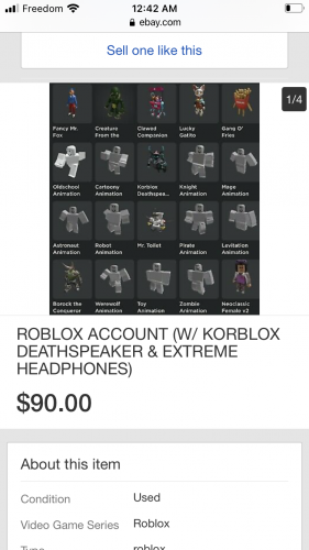 Selling Roblox Account Korblox Stacked 600rap Playerup Worlds Leading Digital Accounts Marketplace - extreme headphones roblox price