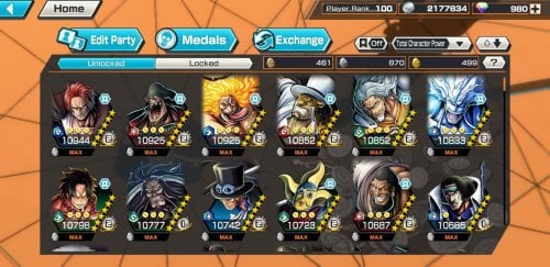 Selling - God Tier OPBR 7 EX 100 Boost 2, Hyperboost 51 ! 126 level 100  chars - EpicNPC