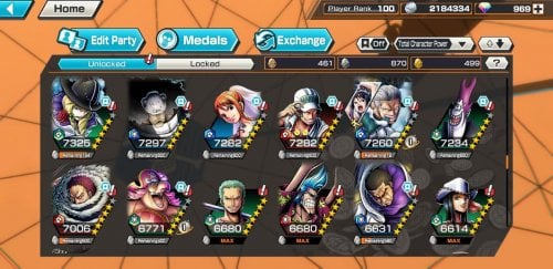 Very Rare* One Piece bounty rush account for sale MANY Characters - EpicNPC