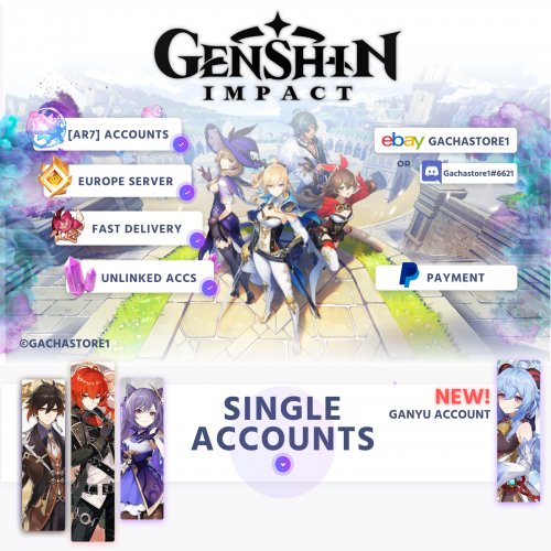 Selling Europe Eu Genshin Impact Single 5 Starter Account Ar7 10 0043