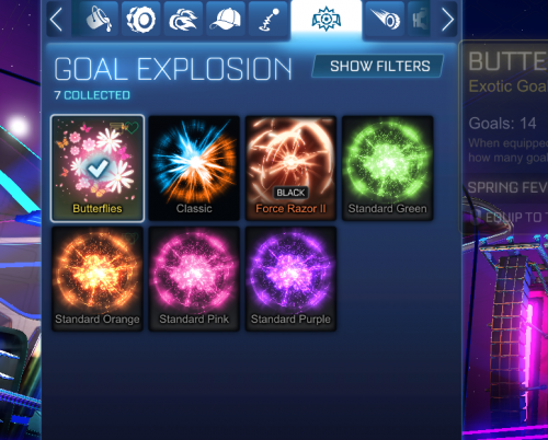 rocket league codes for goal explosions 2020