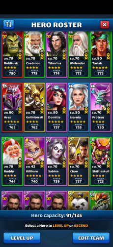 Selling Android High End Empires And Puzzles Account Lvl 64 4700 Tp 18 Maxed 5 Heroes Killhare Telluria Costumes Playerup Worlds Leading Digital Accounts Marketplace