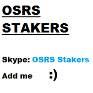 OSRS Stakers