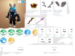 Selling Selling 2010 Very Rare Roblox Account Bunny Ears Over 5k Visits 10k Rap Playerup Worlds Leading Digital Accounts Marketplace - roblox caprice's bunny ears